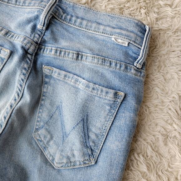 Mother The Insider Crop Step Chew Drinking By The Pool Wash Jeans Size 23 - Picture 7 of 10